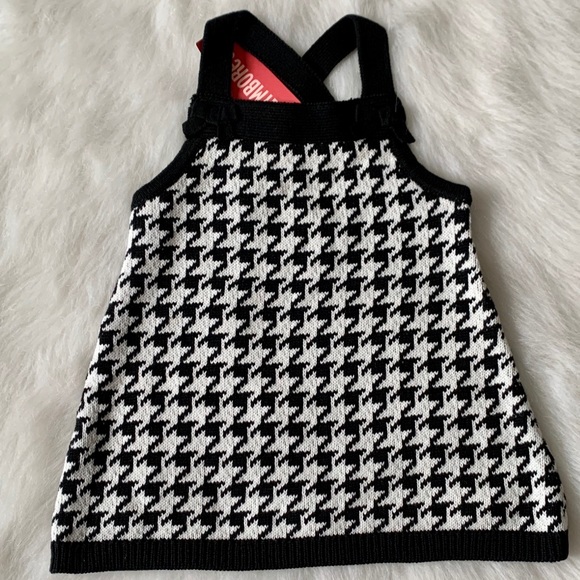 NWT Holiday Friends Houndstooth Sweater Tank Top - Picture 1 of 2